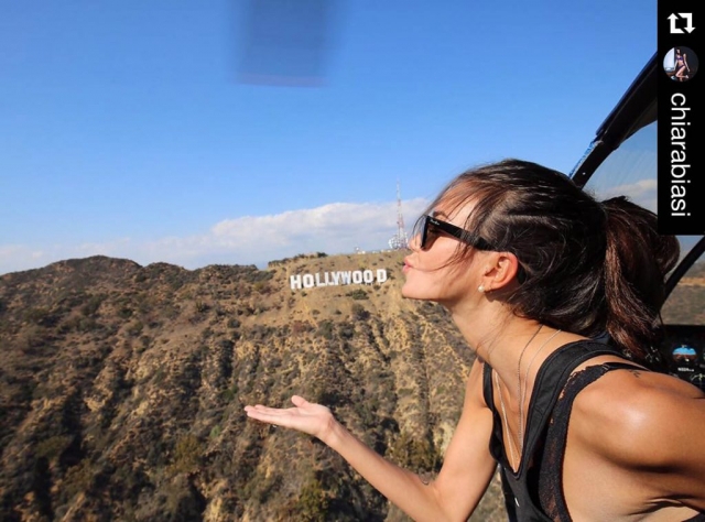 I love Hollywood. Los Angeles Helicopter Tours. Photo: @chiarabiasi