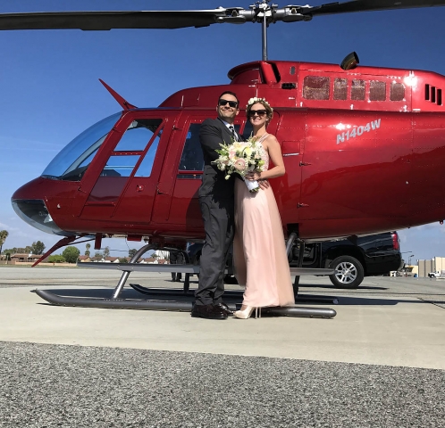 Love is in the air. Los Angeles Helicopter Tours.