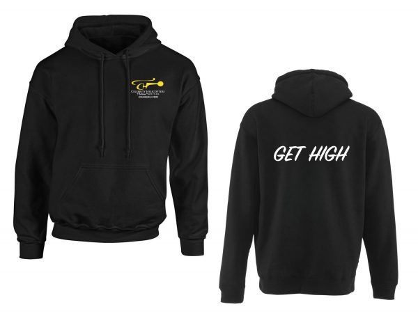 black hoodie - Get High