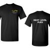 black t-shirt - next level flex